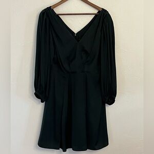Banana Republic Forest Green Long Sleeve Dress